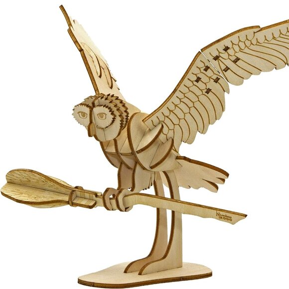 Harry Potter Hedwig 3D Wood Model and Movie Book - Wizarding World Gifts - Picture 3 of 6